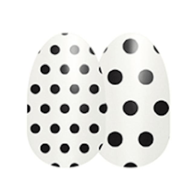 Polka Dot Pattern Nail Polish Strips